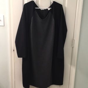 Black and gray bodycon dress, 3x